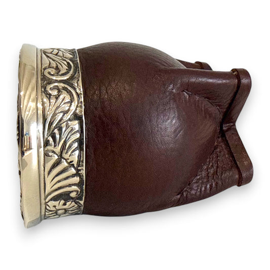 Mate Imperial Marrone in Cuoio con Virola decorata | Luxury