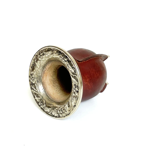 Camionero Marrón con Base y Virola de Alpaca Cincelada | Premium