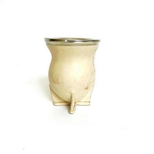 Mate Camionero Cuoio Crudo con Virola Alpaca | Standard