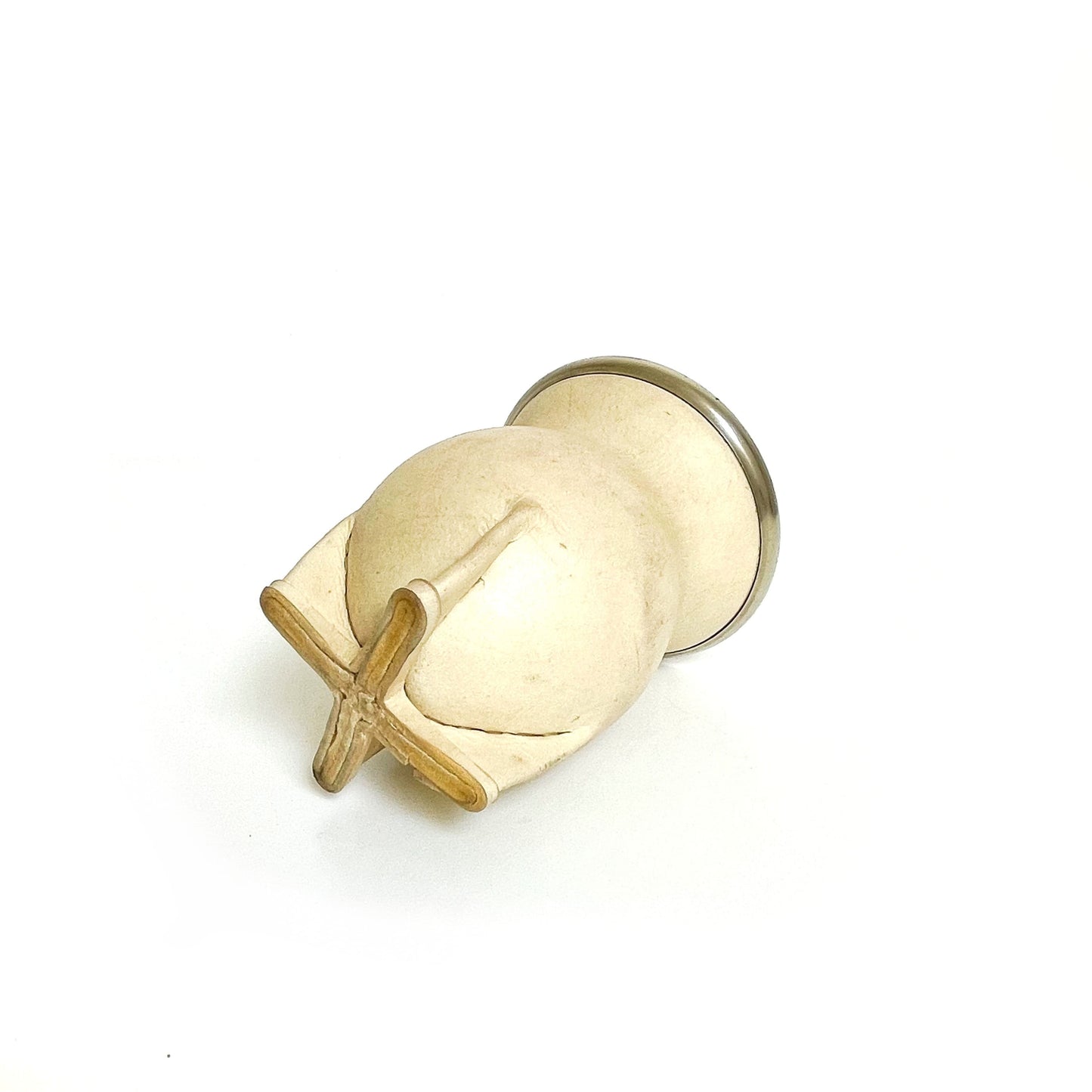 Camionero Cuero Crudo con Virola de Alpaca Cincelada | Estándar