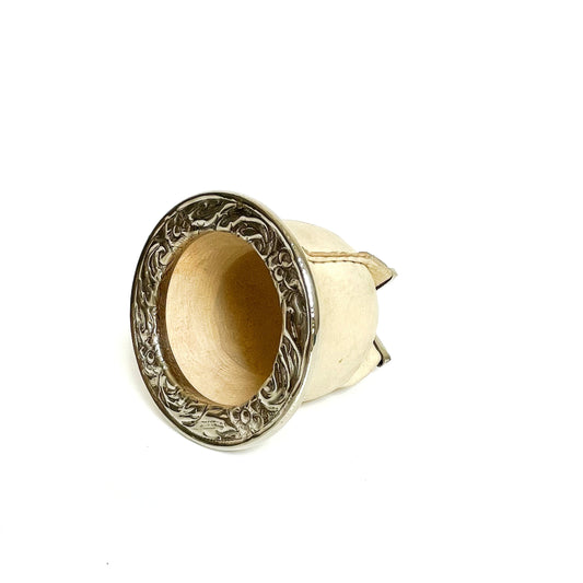 Camionero Cuero Crudo con Base y Virola de Alpaca Cincelada | Premium