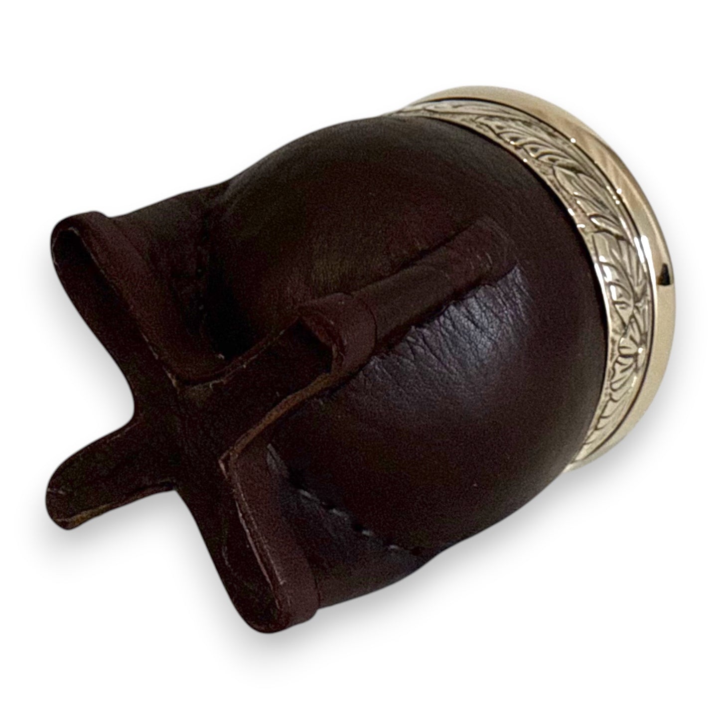 Mate Imperial Marrone in Cuoio con Virola decorata | Luxury