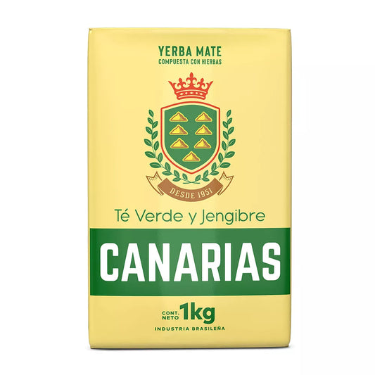 Yerba Mate - Canarias GREEN TEA and GINGER 1Kg