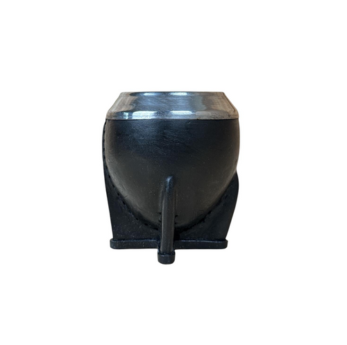 Mate Torpedo Nero con Virola Alpaca | Standard