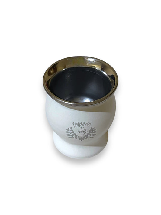 Mate Acero Inox "IDM" Blanco