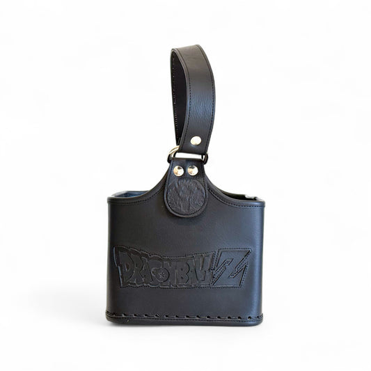 Matera a Cesta "DBZ" in cuoio Nero con Cuciture Premium