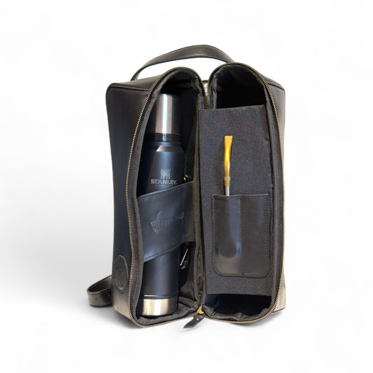 Matera MOCHILLA in cuoio Nero Luxury