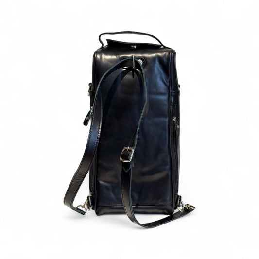 Matera MOCHILLA in cuoio Nero Luxury