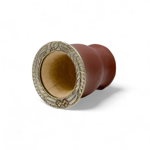 Mate Camionero Marrone con Virola Alpaca | Standard