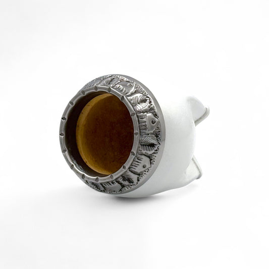 Mate Torpedo Bianco con Fleje Alpaca | Standard