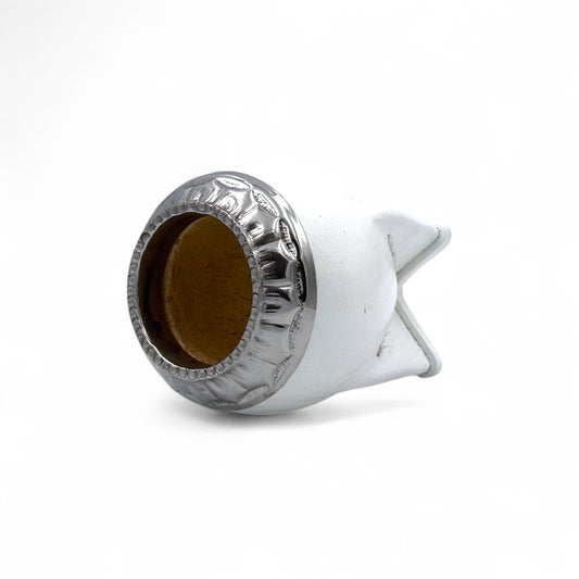 Mate Torpedo Bianco con Fleje Alpaca | Standard