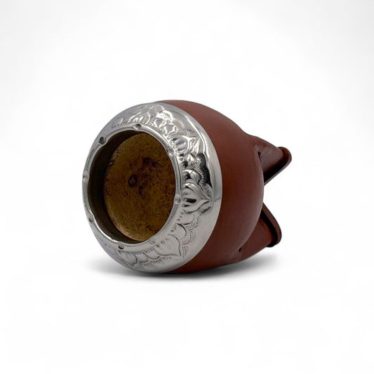 Mate Torpedo Marrone con Fleje Alpaca | Standard