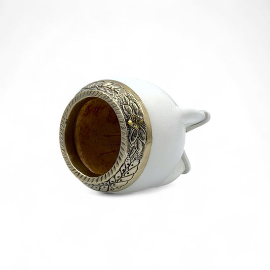 Mate Torpedo Bianco con Fleje Alpaca | Standard