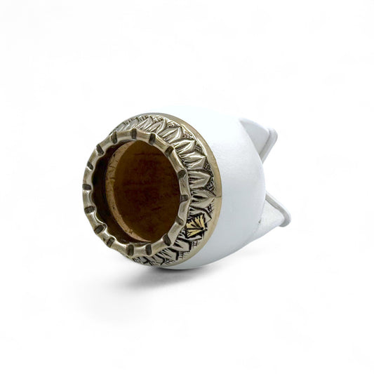 Mate Torpedo Bianco con Fleje Alpaca | Standard