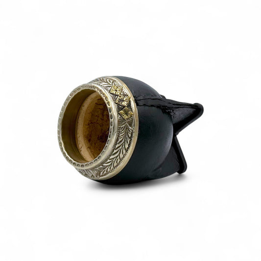 Mate Torpedo Nero con Fleje Alpaca | Standard