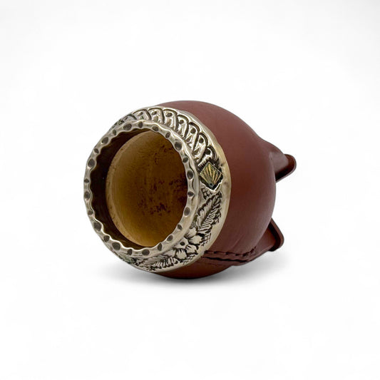 Mate Torpedo Marrone con Fleje Alpaca | Standard