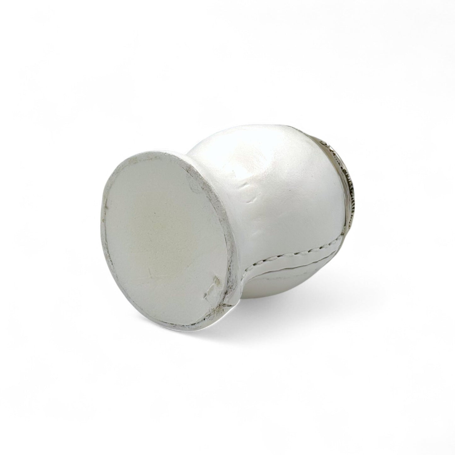 Mate Torpedo Nero a "Copa" con Fleje Alpaca Lavorato | Elitè