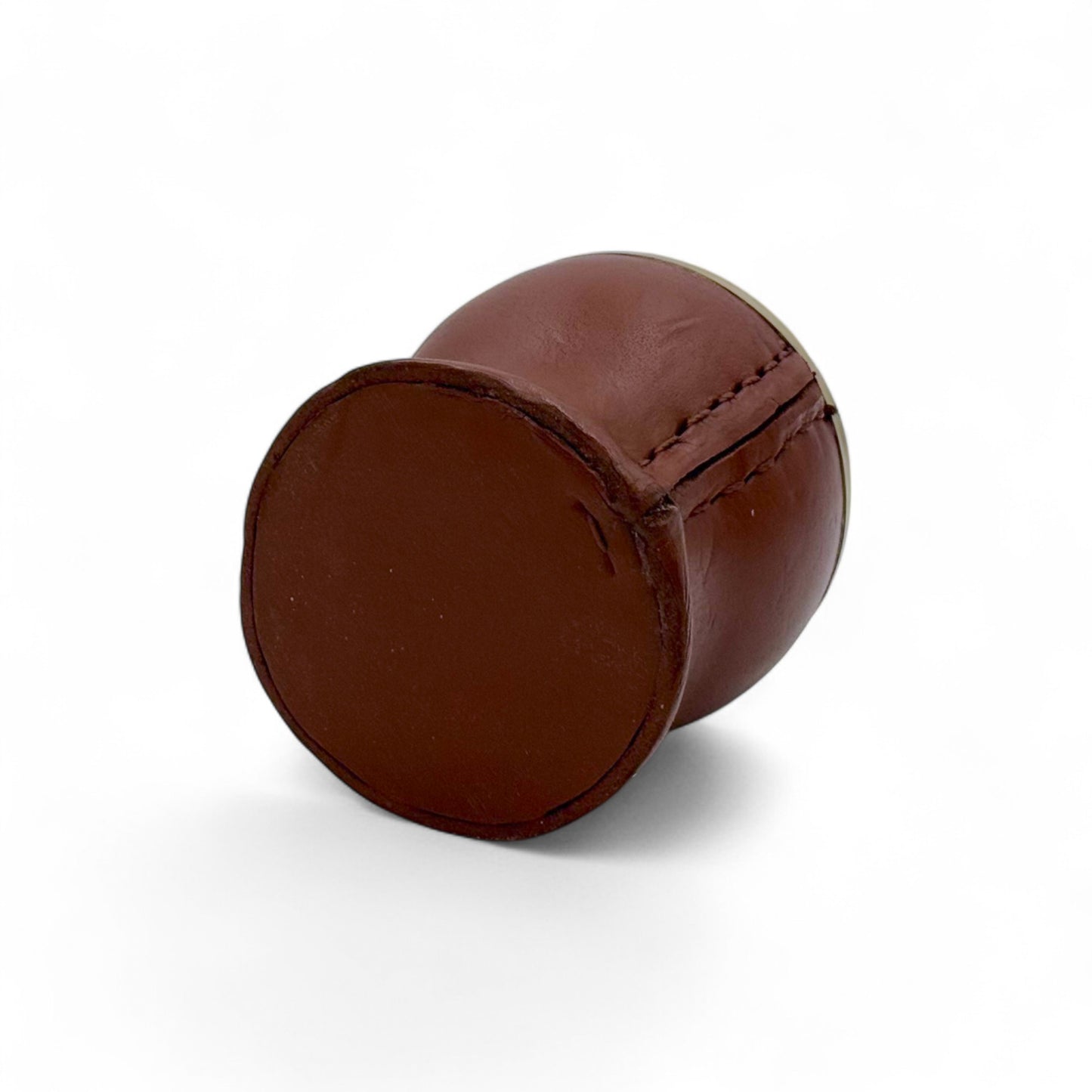 Mate Torpedo Marrone a "Copa" con Fleje Alpaca Lavorato | Elitè