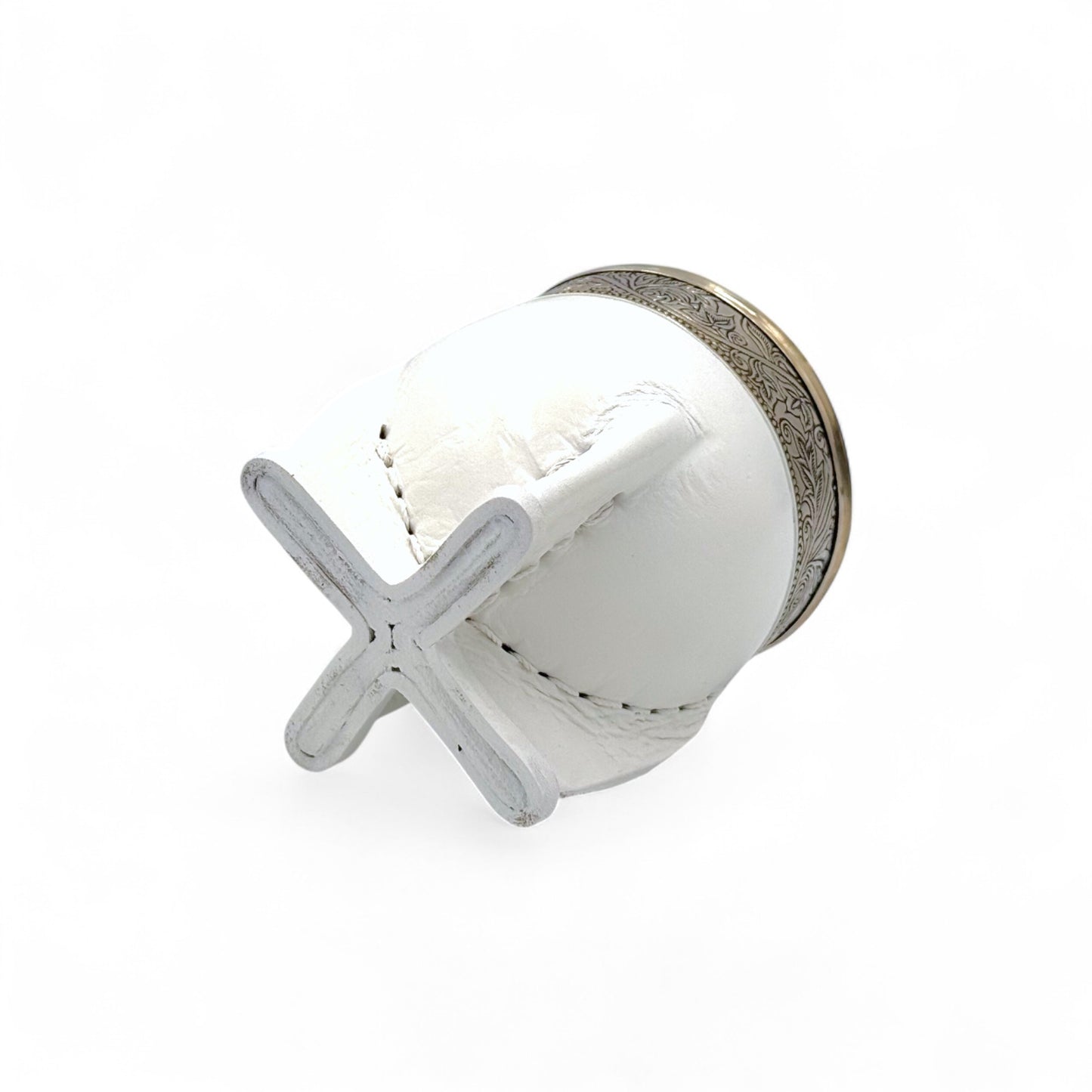 Mate Imperial Bianco con Virola Alpaca | Standard