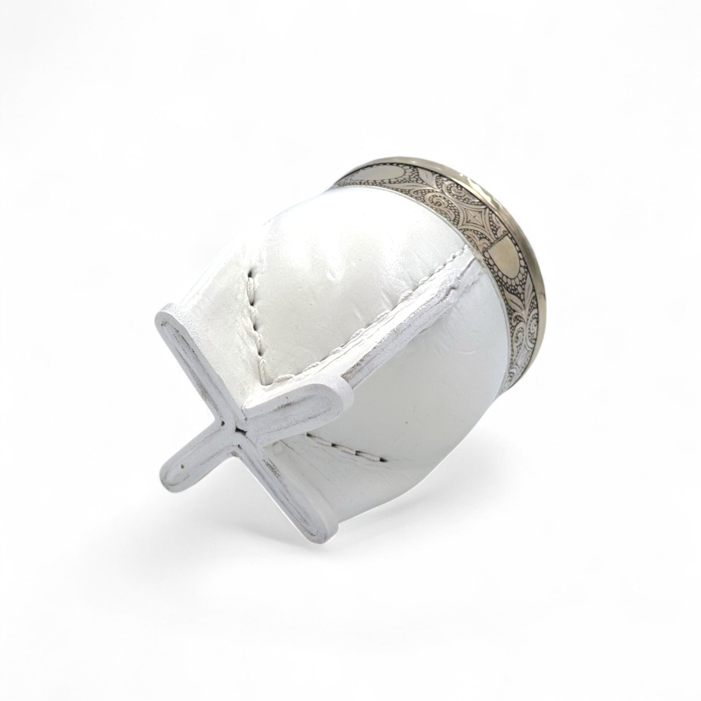 Mate Imperial Bianco con Virola Alpaca | Standard