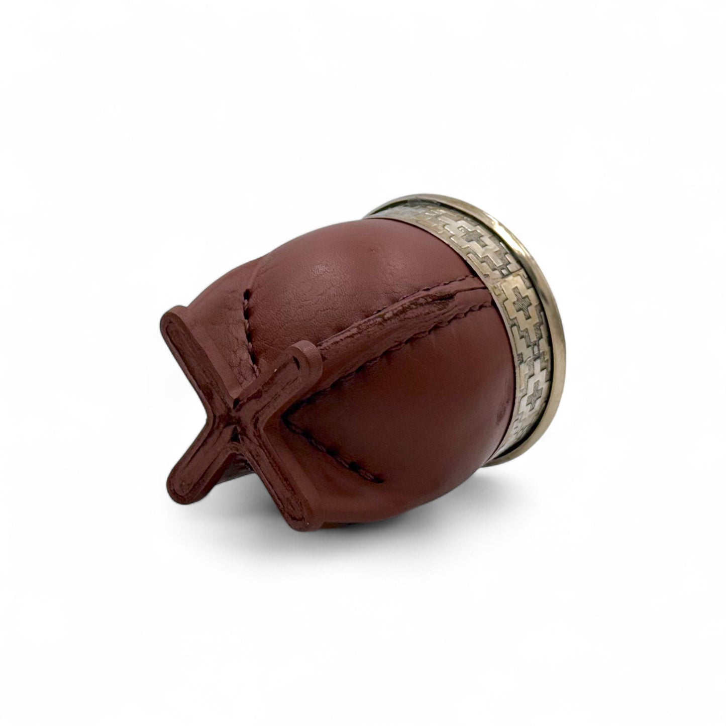 Mate Imperial Marrone con Virola Alpaca | Standard