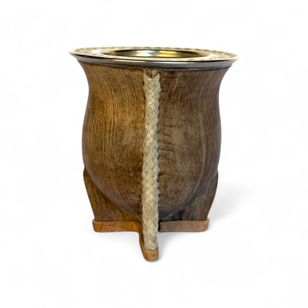 Mate Camionero Cuoio Crudo con Virola Alpaca | Standard