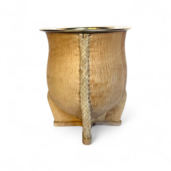 Mate Camionero Cuoio Crudo con Virola Alpaca | Standard