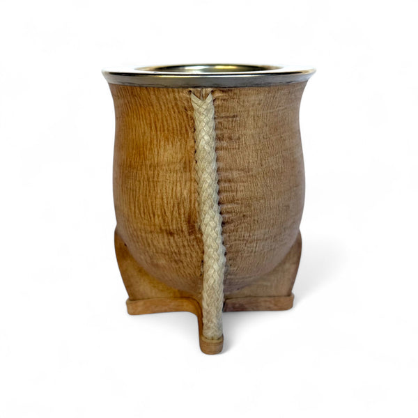 Mate Camionero Cuoio Crudo con Virola Alpaca | Standard