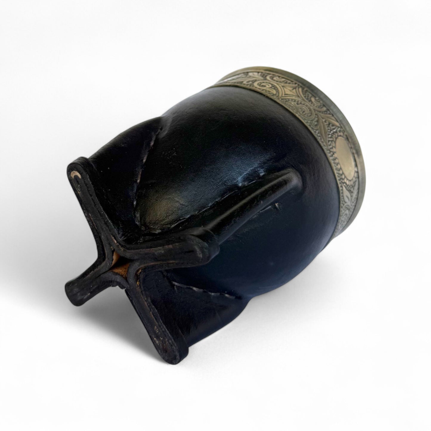 Mate Imperial Nero con Virola Alpaca Decorata | Premium