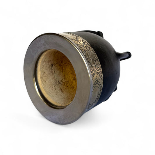 Mate Imperial Nero con Virola Alpaca | Standard