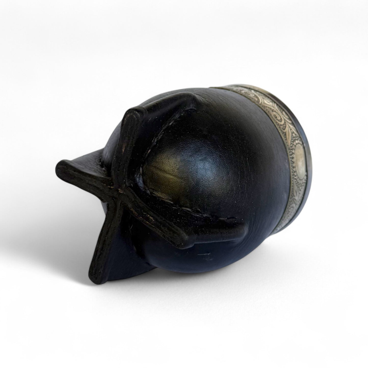 Imperial Negro con Base, Fleje y Virola de Alpaca Cincelada por ORFEBRE