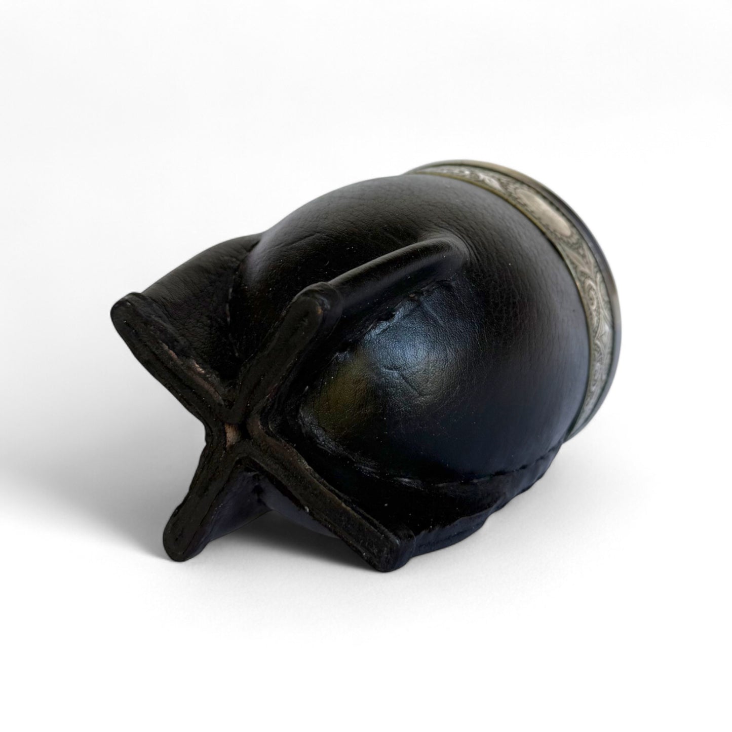 Imperial Negro con Base, Fleje y Virola de Alpaca Cincelada por ORFEBRE