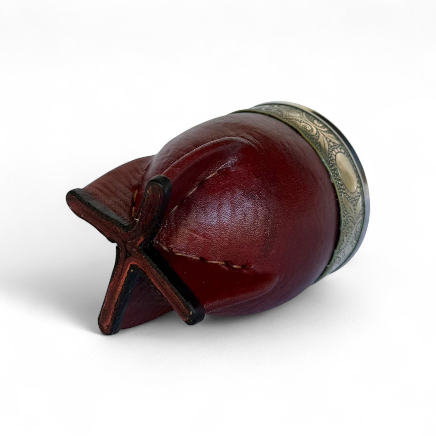 Imperial Negro con Base, Fleje y Virola de Alpaca Cincelada por ORFEBRE