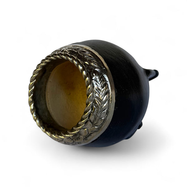 Mate Torpedo Nero con Fleje Alpaca | Standard