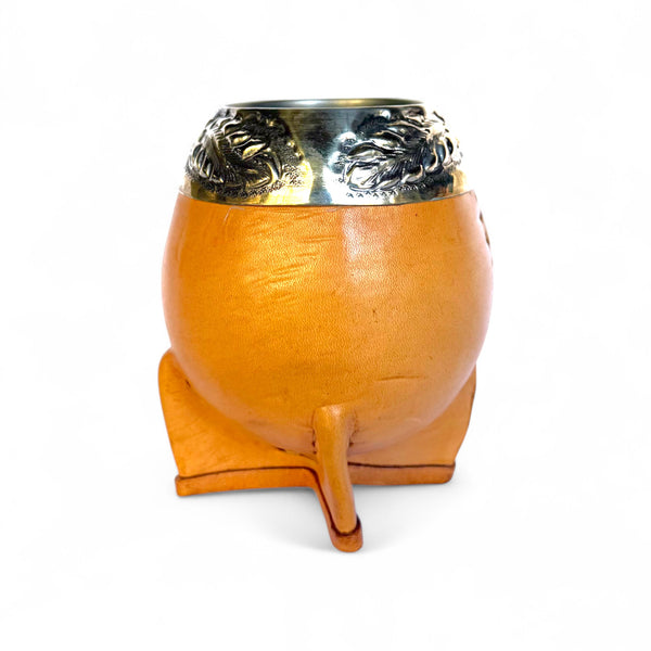 Mate Torpedo Marrone con Fleje Alpaca | Standard