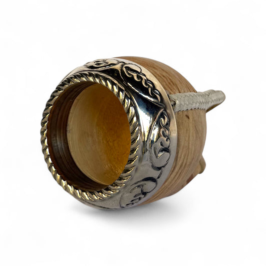 Mate Torpedo Cuoio Crudo con Fleje Alpaca | Premium