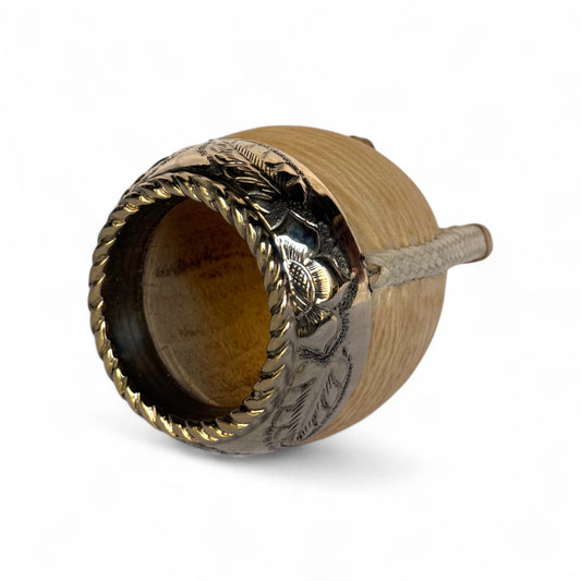 Mate Torpedo Cuoio Crudo con Fleje Alpaca | Premium