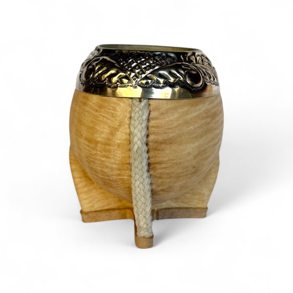 Mate Torpedo Cuoio Crudo con Fleje Alpaca | Premium