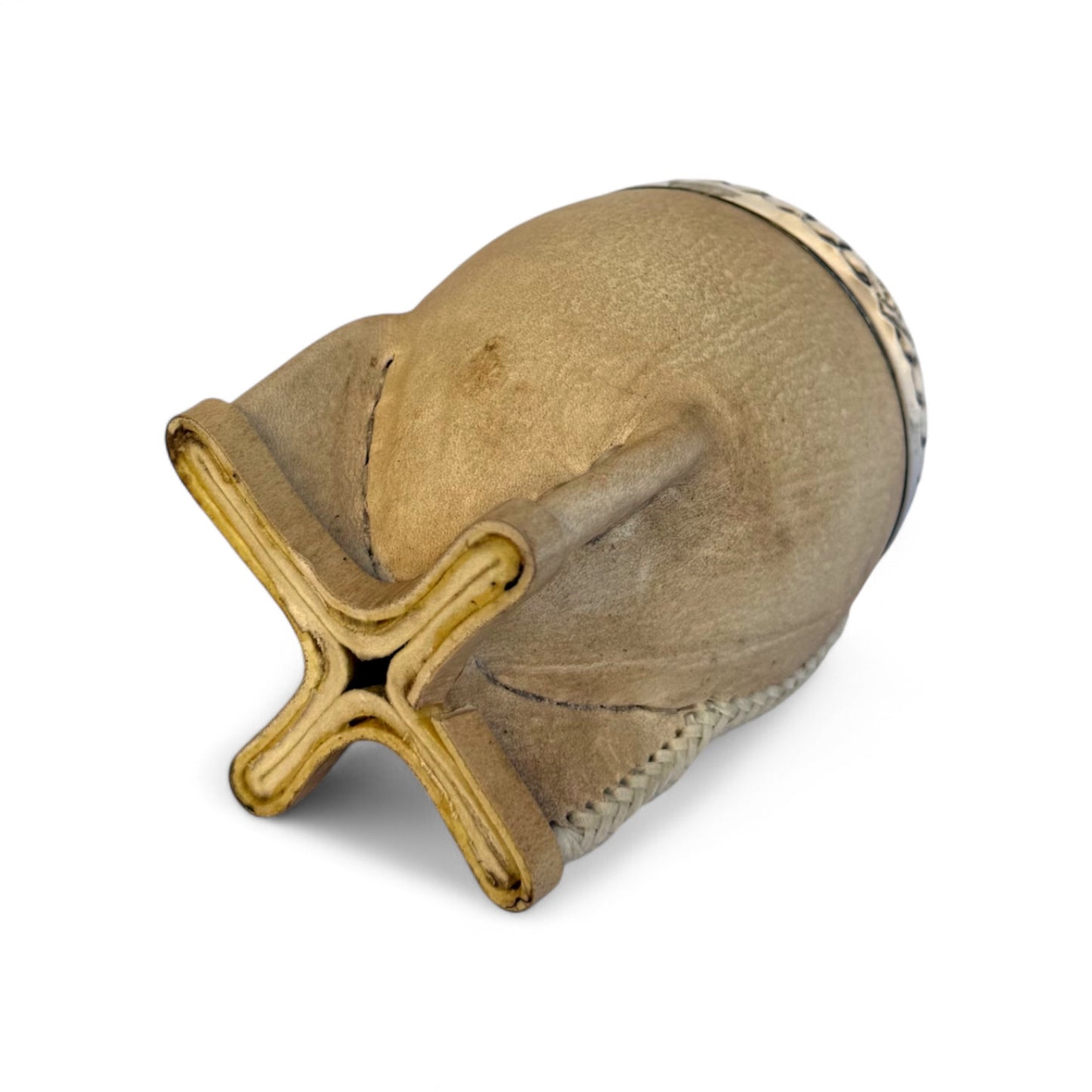 Mate Torpedo Cuoio Crudo con Fleje Alpaca | Premium