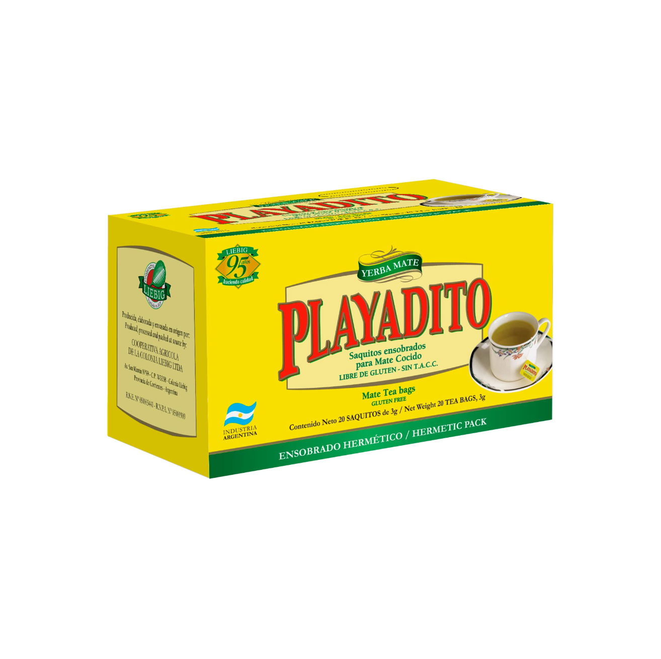 Yerba Mate - Mate Cocido Playadito 20x 3Gr