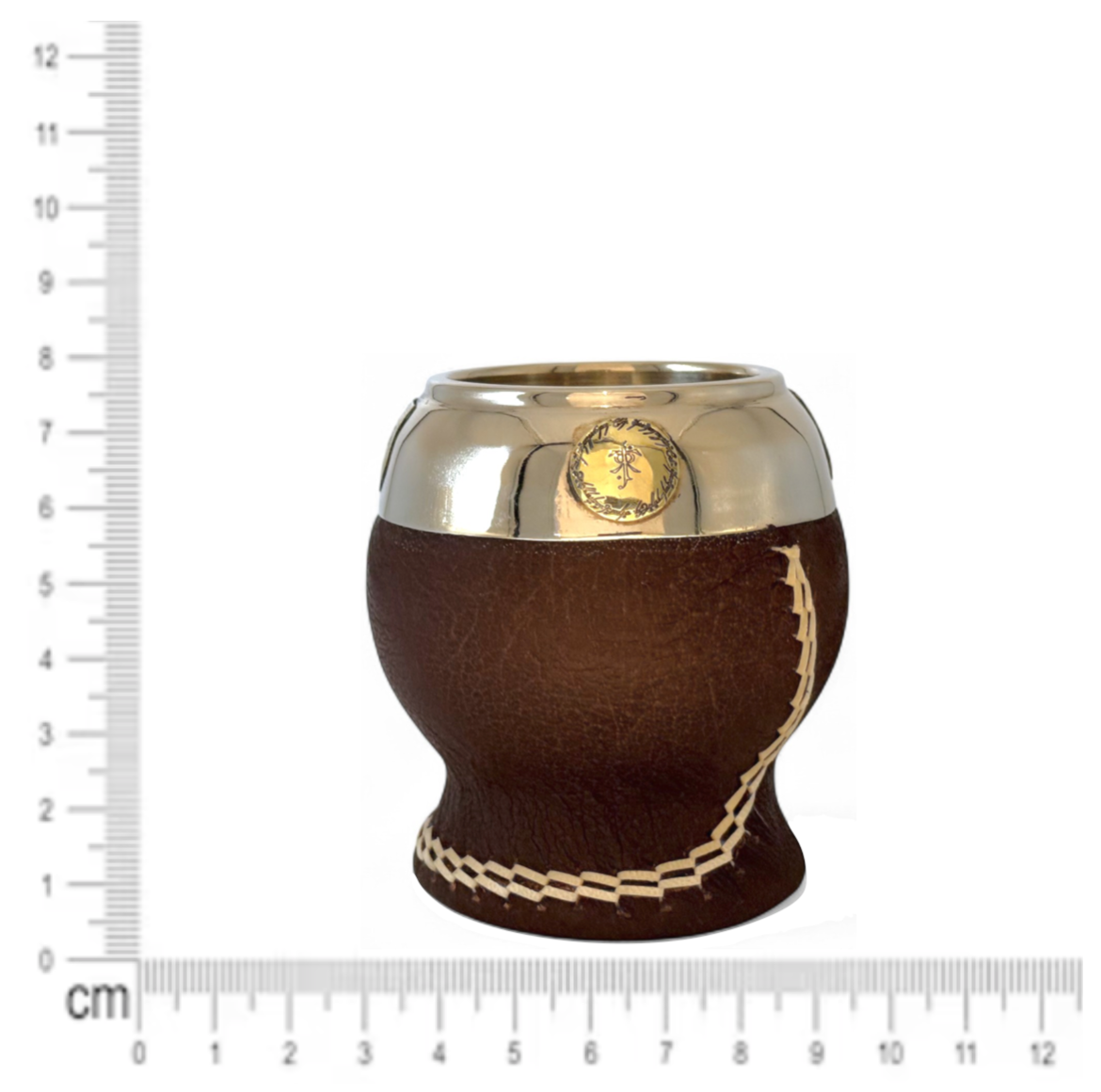 Mate Torpedo Marrone “LOTR” con Fleje decorato Alpaca | Premium