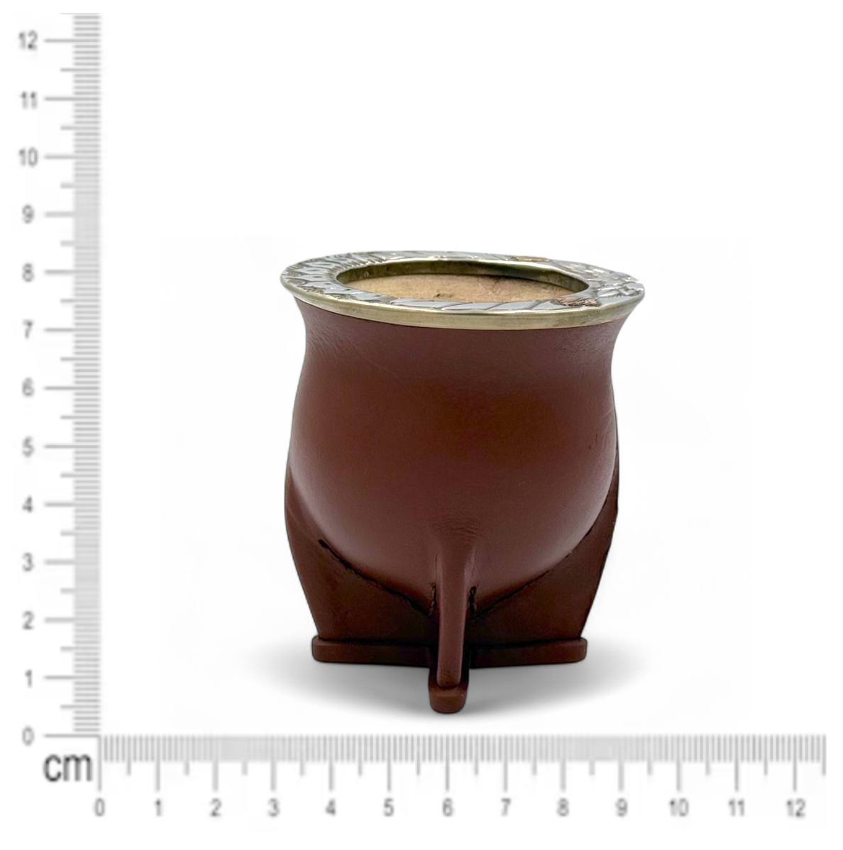 Mate Camionero Marrone con Virola Alpaca | Standard