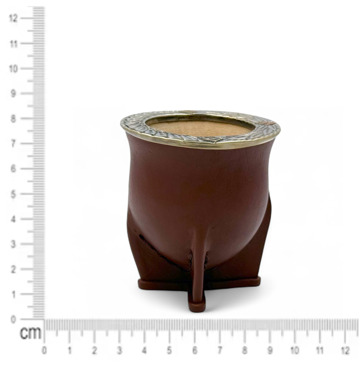 Mate Camionero Marrone con Virola Alpaca | Standard