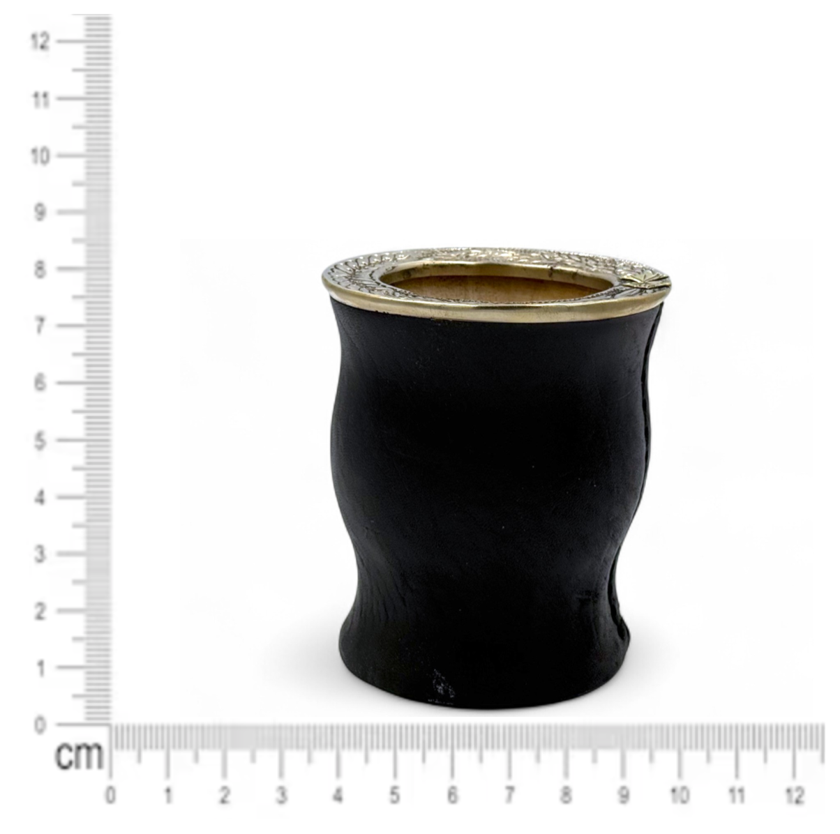 Mate Camionero Nero con Virola Alpaca | Standard