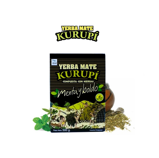 Yerba Mate - KURÍPI MENTA Y BOLDO 500 Gr