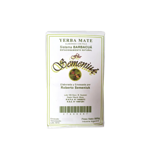 Yerba Mate - SEMENIUK BARBACUÁ 500 Gr
