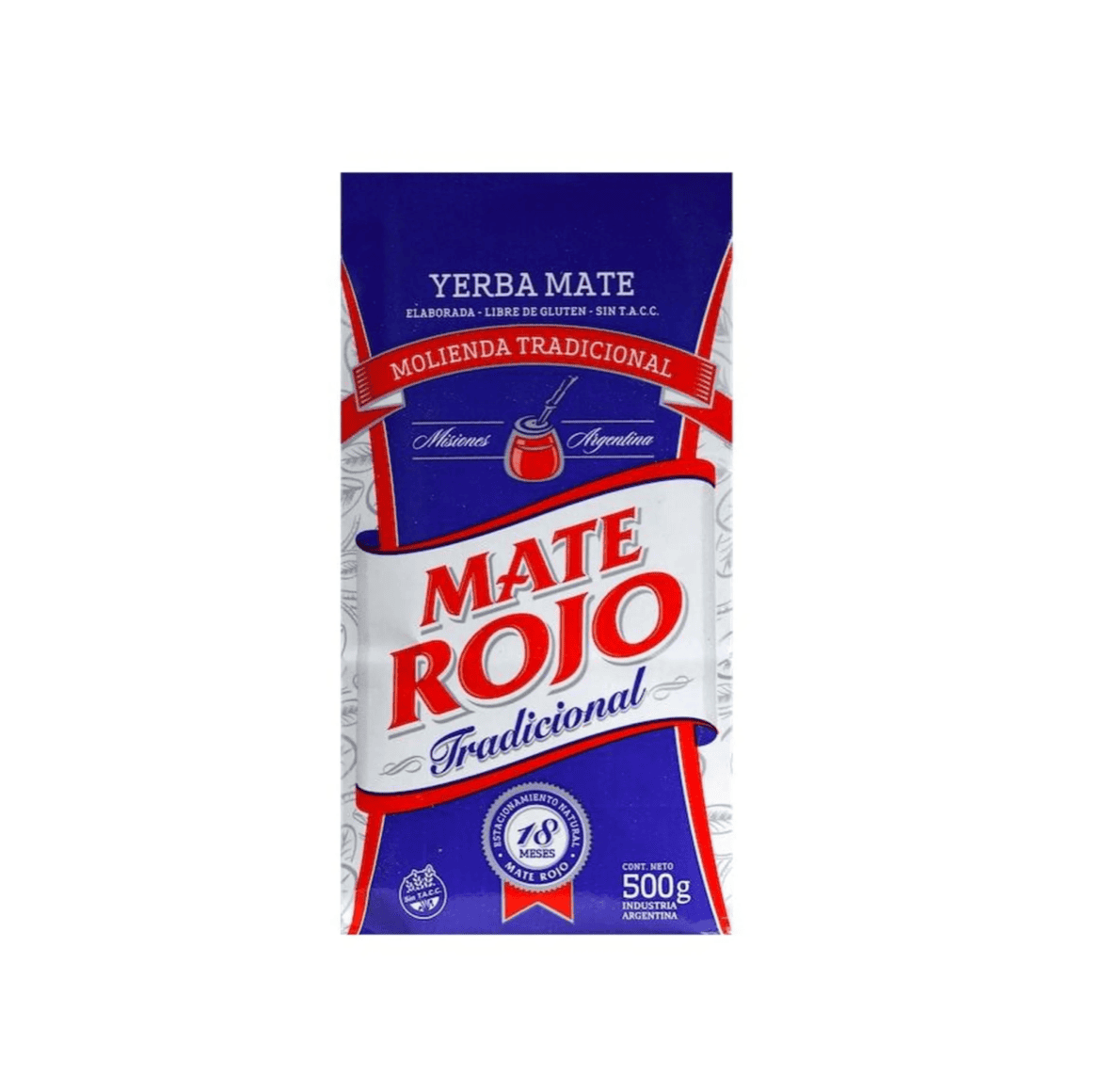 Yerba Mate - MATE ROJO TRADICIONAL 500 Gr
