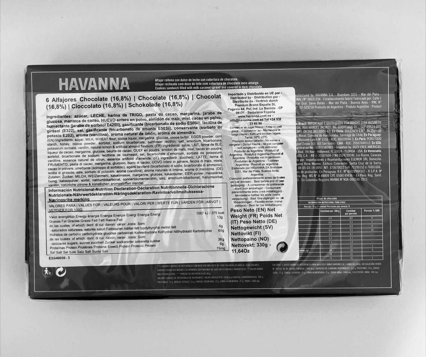 ALFAJORES HAVANNA CHOCOLATE
