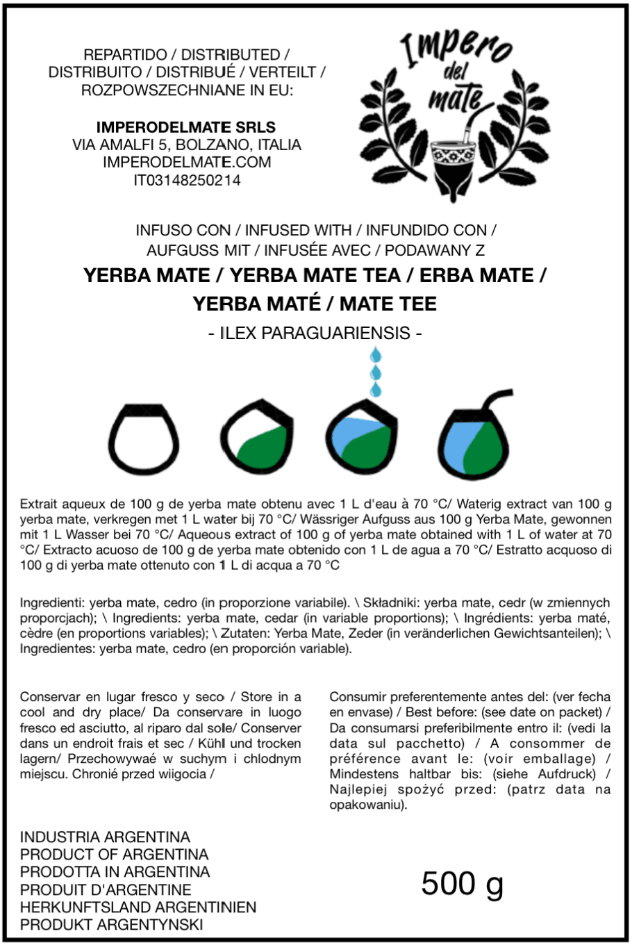 Yerba Mate - Verdeflor Cedron 500Gr - imperodelmate.com