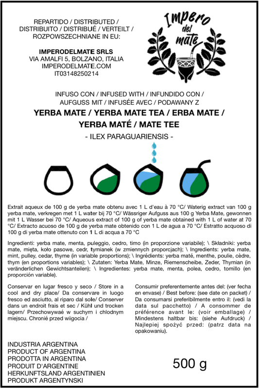 Yerba Mate - Verdeflor Hierbas Serranas 500Gr - imperodelmate.com